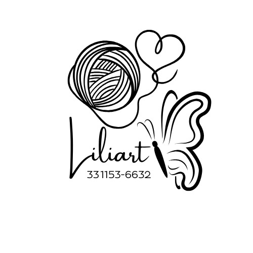 Liliart logo — hilo y mariposa